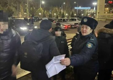 Полиция выявила подростков, находившихся ночью без присмотра взрослых в Кокшетау
