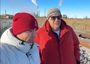 Порыв пульпопровода в Степногорске (видео)