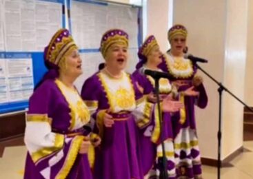 Творческий коллектив этнокультурного объединения «Русская община» принял участие в голосовании в Кокшетау