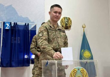 Кокшетауские гвардейцы проголосовали на референдуме