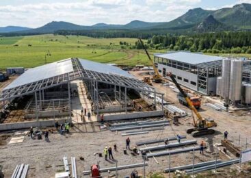 Новую ферму и молочный завод возводят в Бурабайском районе