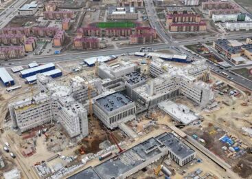 Крупные социальные объекты строятся в Кокшетау