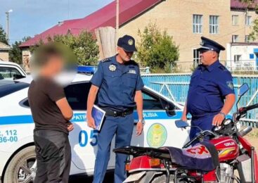 Полиция Акмолинской области предупреждает об опасности электромопедов