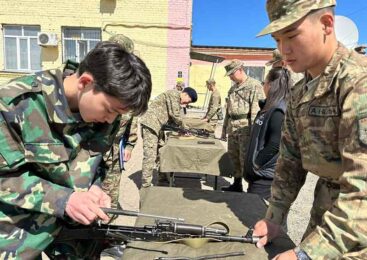 В воинской части 5510 прошли соревнования военно-патриотических классов «Жас Бүркіт»