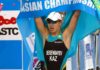 Аян Бейсенбаев выиграл домашний этап Кубка Азии по триатлону