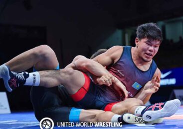 Еркебулан Анапия вышел в финал чемпионата Азии U20 по греко-римской борьбе