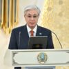 Қасым-Жомарт Тоқаев марапат иелерін құттықтап, әрқайсысының ел үшін сіңірген еңбегіне жеке-жеке тоқталды