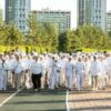 Неделя спорта: сотни астанчан начали утро с 10 тысяч шагов вместе с олимпийцами