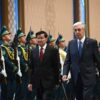 🇰🇿🇱🇦Тәуелсіздік сарайында елімізге ресми сапармен келген Лаос Президенті Тхонглун Сисулитті салтанатты қарсы алу рәсімі өтті